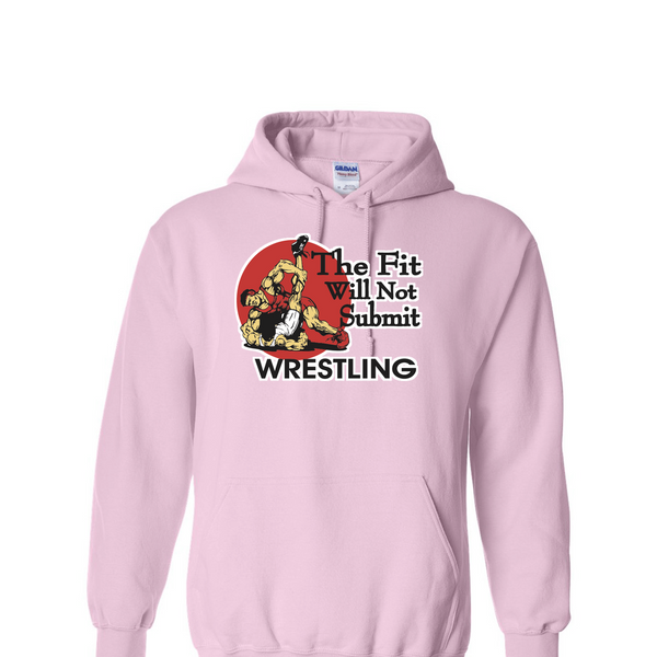 [[color:Light Pink]] The Fit Will Not Submit Wrestling Hoodie Light Pink
