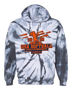 USA Softball State Tournament Class A - Tie Dyed Hoodies