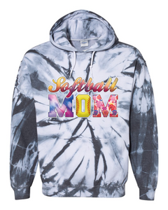 Softball Mom - Tie Dyed Hoodies