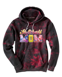 Softball Mom - Tie Dyed Hoodies