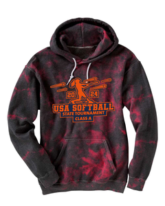 USA Softball State Tournament Class A - Tie Dyed Hoodies