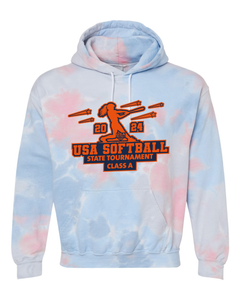 USA Softball State Tournament Class A - Tie Dyed Hoodies