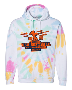 USA Softball State Tournament Class A - Tie Dyed Hoodies