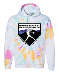 2024 Mountainfest Softball Tournament - Tie Dyed Hoodies