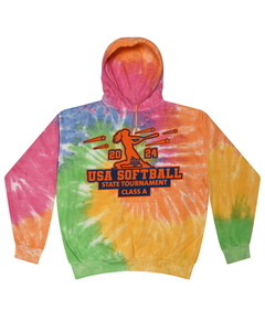 USA Softball State Tournament Class A - Tie Dyed Hoodies