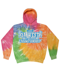 2024 3A West Regional Championship - Tie Dyed Hoodies