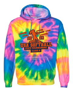 USA Softball State Tournament Class A - Tie Dyed Hoodies