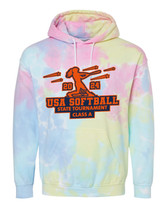 USA Softball State Tournament Class A - Tie Dyed Hoodies