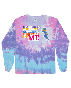 fashionable cotton crew neck clothing Long sleeve T-shirt tee shirt tie dye apparel