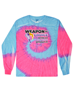 fashionable cotton crew neck clothing Long sleeve T-shirt tee shirt tie dye apparel