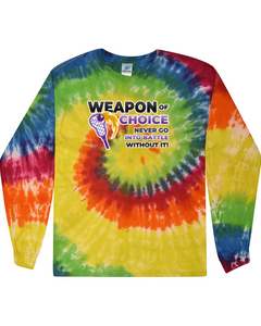 fashionable cotton crew neck clothing Long sleeve T-shirt tee shirt tie dye apparel