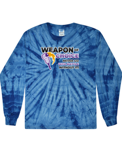 fashionable cotton crew neck clothing Long sleeve T-shirt tee shirt tie dye apparel