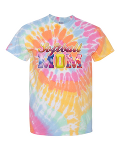 Softball Mom - Tie Dyed Tee