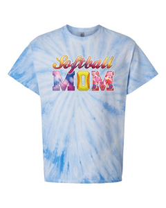 Softball Mom - Tie Dyed Tee