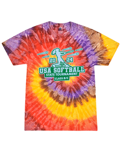 USA Softball of NH State Tournament Class B-C - Tie Dyed Tee