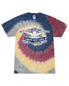 2024 Mid Atlantic Summer Swim League All Stars - Tie Dyed Tee