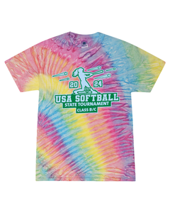 USA Softball of NH State Tournament Class B-C - Tie Dyed Tee