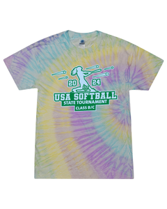 USA Softball of NH State Tournament Class B-C - Tie Dyed Tee