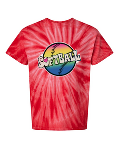 Softball Tie Dyed - Tie Dyed Tee