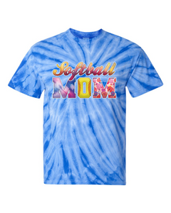 Softball Mom - Tie Dyed Tee