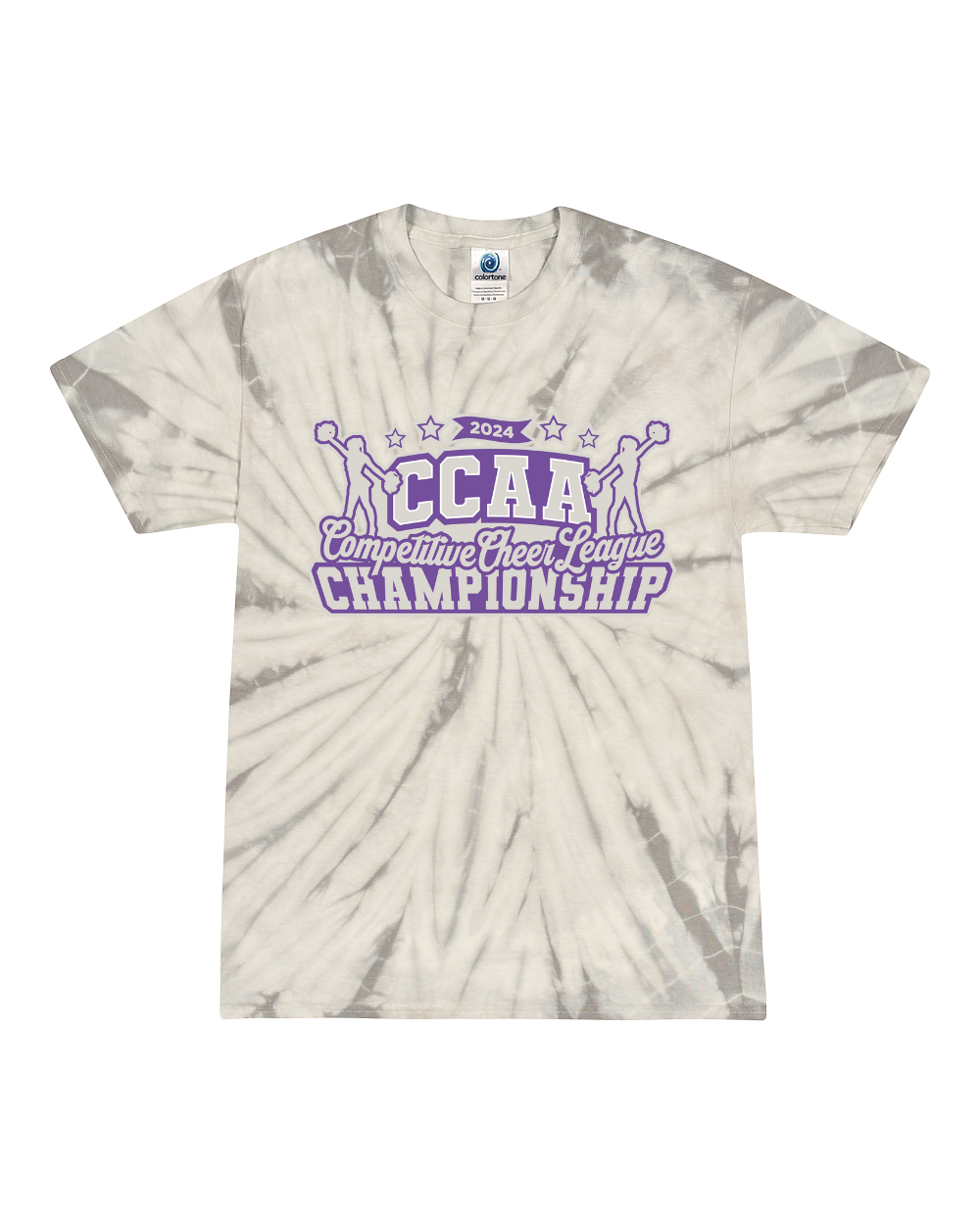 2024 CCAA Competitive Cheer League Championship - Tie Dye Tee