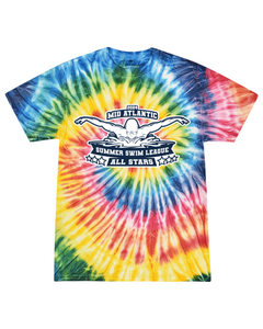 2024 Mid Atlantic Summer Swim League All Stars - Tie Dyed Tee