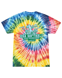 USA Softball of NH State Tournament Class B-C - Tie Dyed Tee