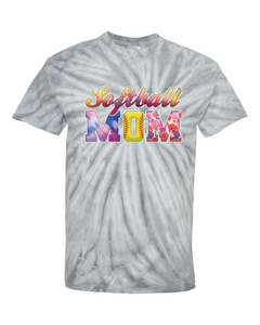 Softball Mom - Tie Dyed Tee