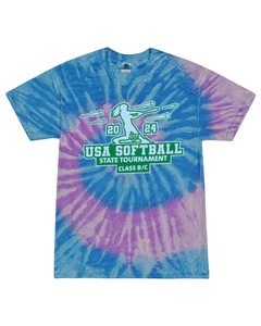 USA Softball of NH State Tournament Class B-C - Tie Dyed Tee