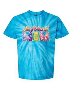 Softball Mom - Tie Dyed Tee