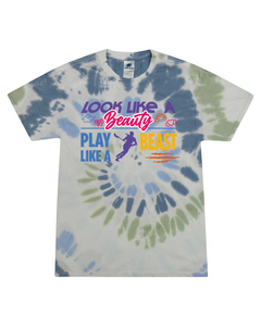 fashionable cotton crew neck clothing T-shirt tee shirt tie dye apparel