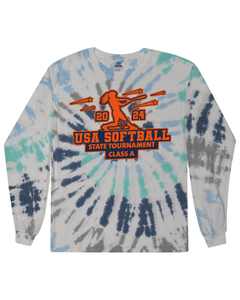 USA Softball State Tournament Class A - Tie Dyed Long Sleeve