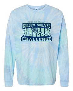 2024 4th Annual Golden Wolves Challenge Tie Dye Long Sleeve