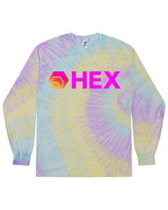 Hex in Pink Tie Dye Long Sleeve