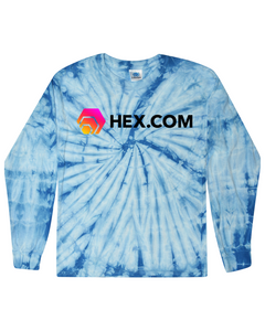 Hex in Black Tie Dye Long Sleeve