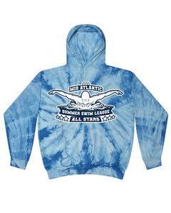 2024 Mid Atlantic Summer Swim League All Stars - Tie Dyed Hoodies