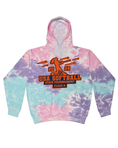 USA Softball State Tournament Class A - Tie Dyed Hoodies