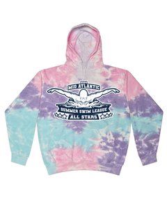 2024 Mid Atlantic Summer Swim League All Stars - Tie Dyed Hoodies