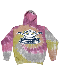 2024 Mid Atlantic Summer Swim League All Stars - Tie Dyed Hoodies