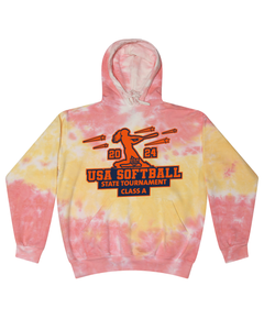 USA Softball State Tournament Class A - Tie Dyed Hoodies