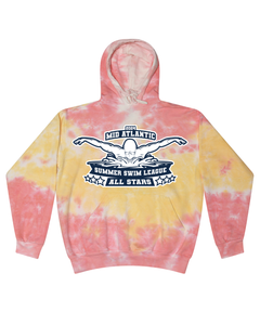 2024 Mid Atlantic Summer Swim League All Stars - Tie Dyed Hoodies