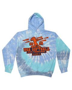 USA Softball State Tournament Class A - Tie Dyed Hoodies