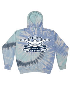 2024 Mid Atlantic Summer Swim League All Stars - Tie Dyed Hoodies