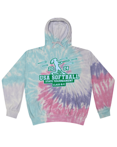 USA Softball of NH State Tournament Class B-C - Tie Dyed Hoodies