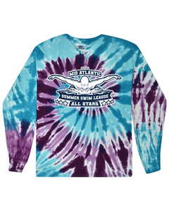 2024 Mid Atlantic Summer Swim League All Stars - Tie Dyed Long Sleeve