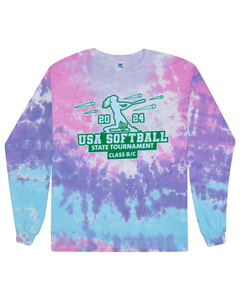 USA Softball of NH State Tournament Class B-C - Tie Dyed Long Sleeve