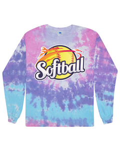 Softball - Tie Dyed Long Sleeve