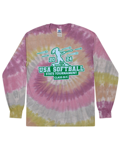 USA Softball of NH State Tournament Class B-C - Tie Dyed Long Sleeve