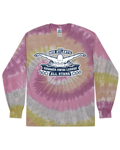 2024 Mid Atlantic Summer Swim League All Stars - Tie Dyed Long Sleeve