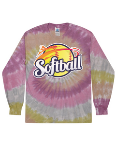 Softball - Tie Dyed Long Sleeve